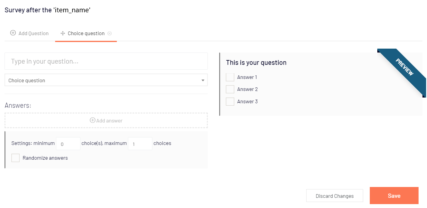 Survey module